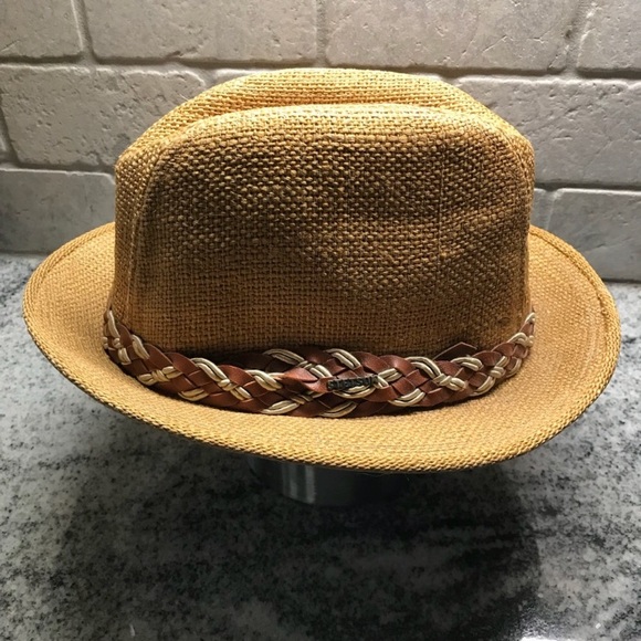 Stetson Other - Stetson Vintage Straw Fedora Hat, Size 7